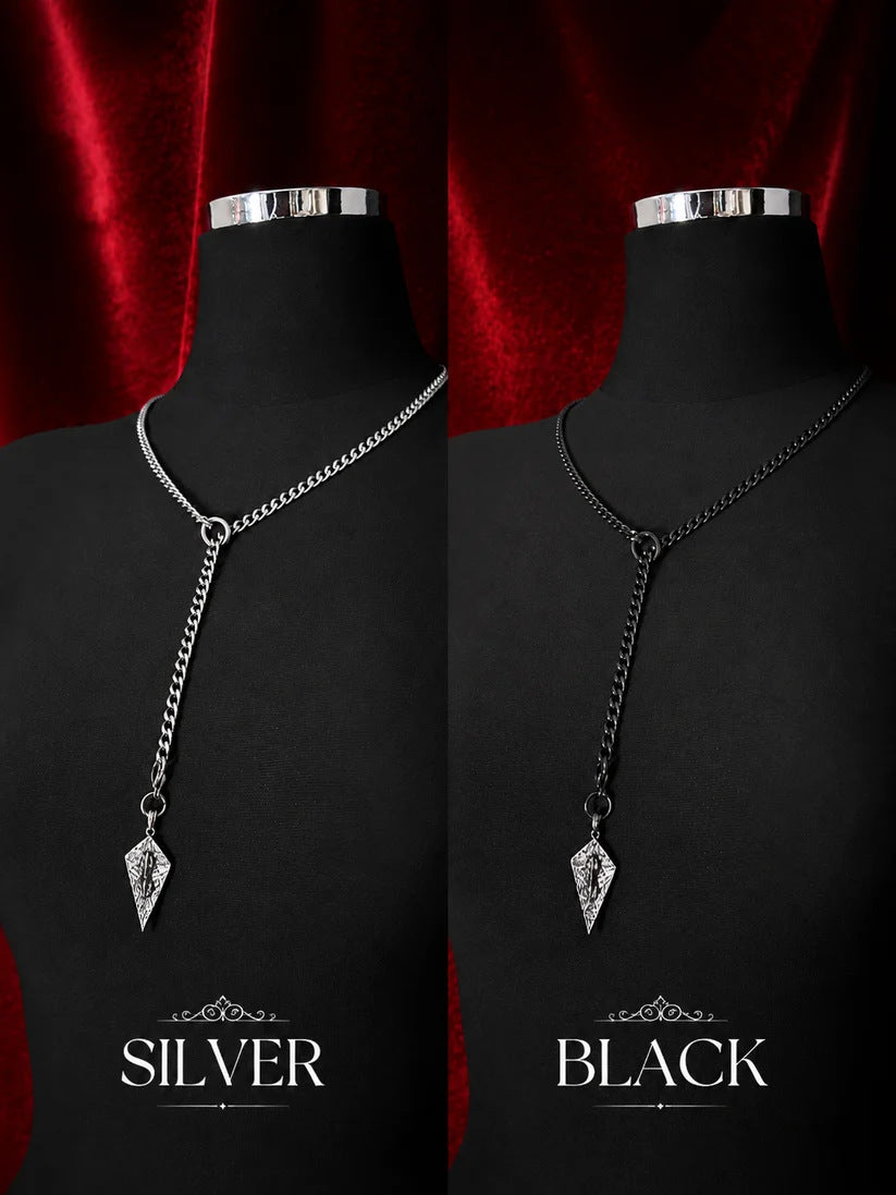 Slip Chain Dolk zilver en zwart