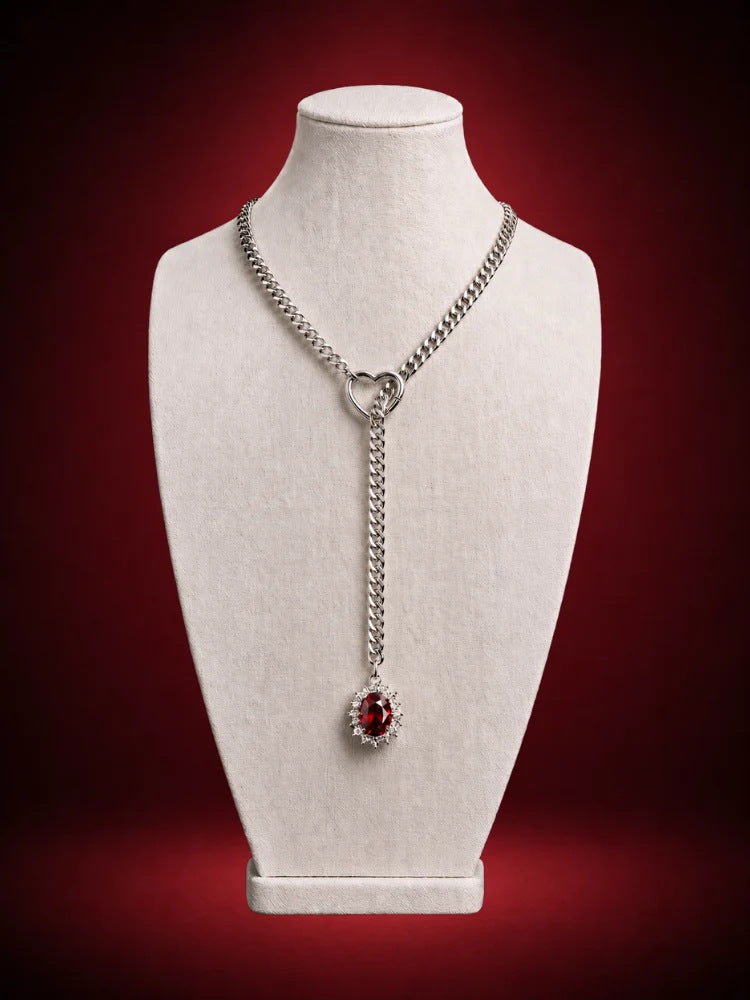 Ruby zilver robijnrood