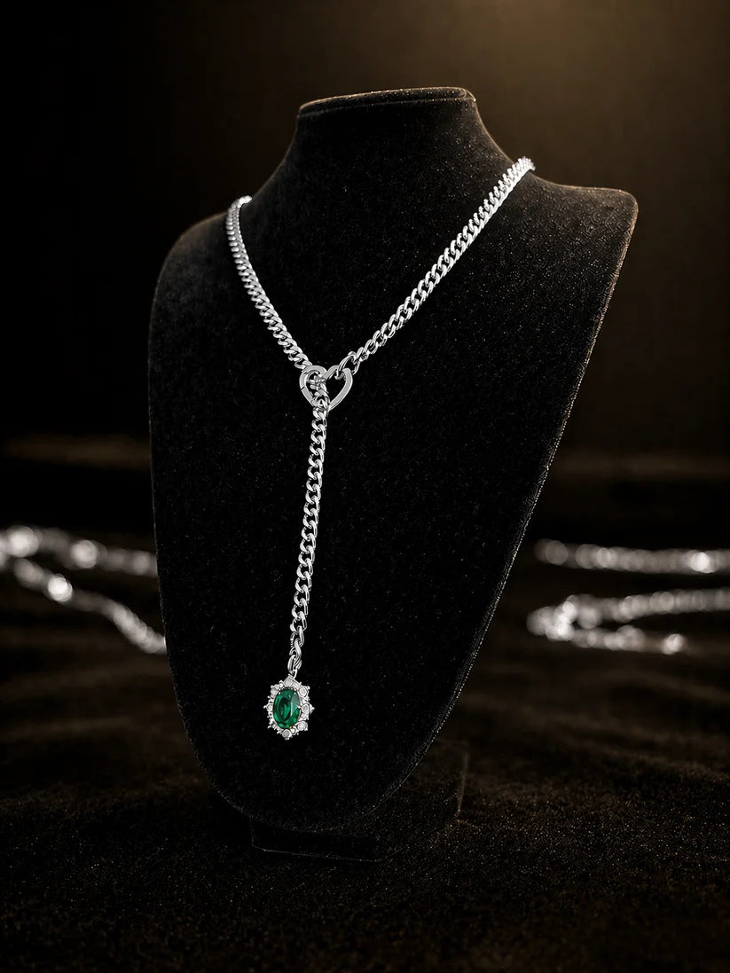 Ruby zilver smaragdgroen